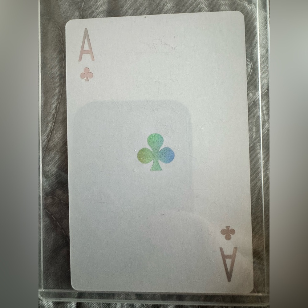 Joy Dior Ace Card with protective case Ace of Clubs